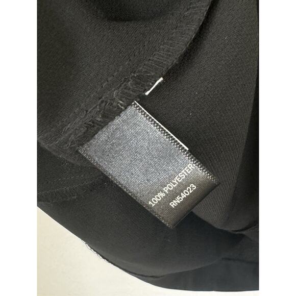 NEW Banana Republic Womens Size 6 Small Black Short Sleeve Pleated Office Blouse - Picture 8 of 11